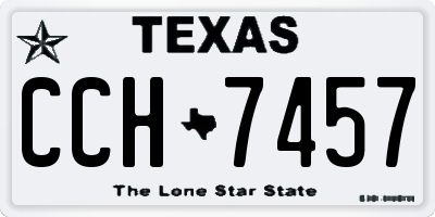 TX license plate CCH7457