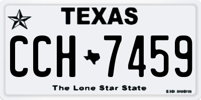 TX license plate CCH7459