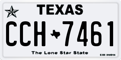 TX license plate CCH7461