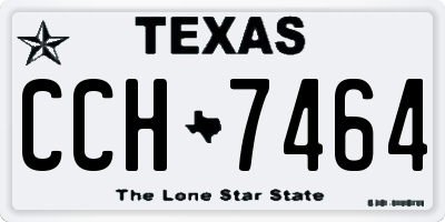 TX license plate CCH7464