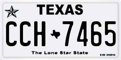 TX license plate CCH7465