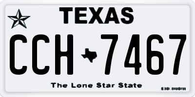 TX license plate CCH7467