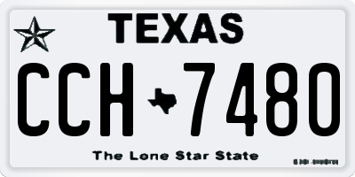 TX license plate CCH7480