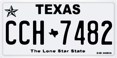 TX license plate CCH7482