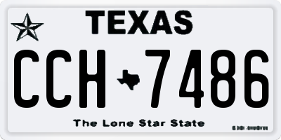 TX license plate CCH7486