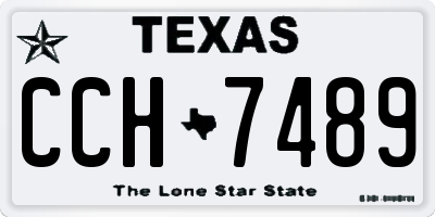 TX license plate CCH7489