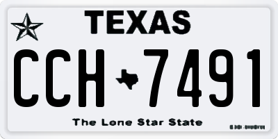 TX license plate CCH7491