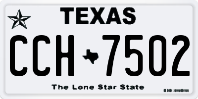 TX license plate CCH7502
