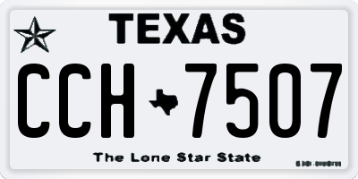 TX license plate CCH7507