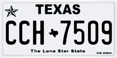 TX license plate CCH7509