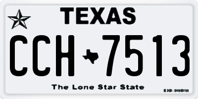 TX license plate CCH7513