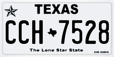 TX license plate CCH7528