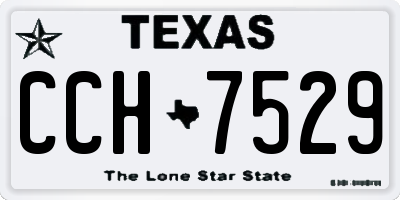 TX license plate CCH7529