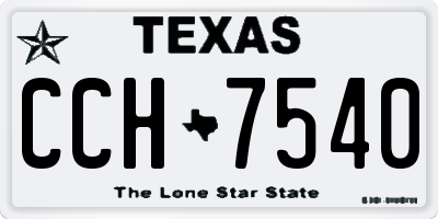 TX license plate CCH7540