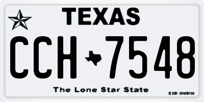 TX license plate CCH7548