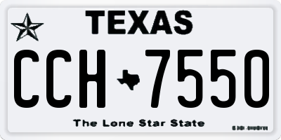 TX license plate CCH7550