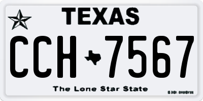 TX license plate CCH7567