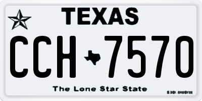 TX license plate CCH7570