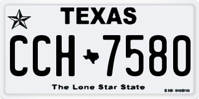TX license plate CCH7580