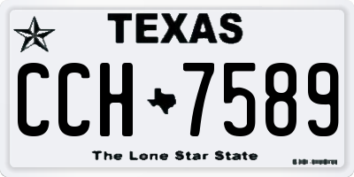 TX license plate CCH7589