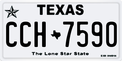 TX license plate CCH7590