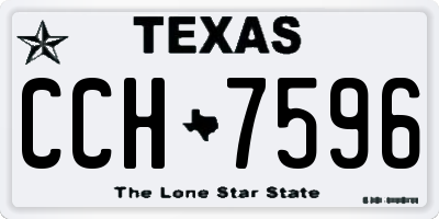 TX license plate CCH7596