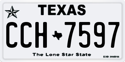 TX license plate CCH7597
