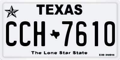 TX license plate CCH7610