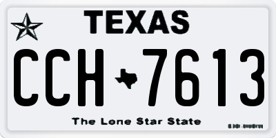 TX license plate CCH7613