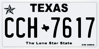 TX license plate CCH7617