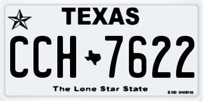 TX license plate CCH7622