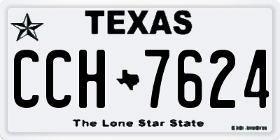 TX license plate CCH7624