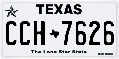 TX license plate CCH7626