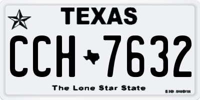 TX license plate CCH7632
