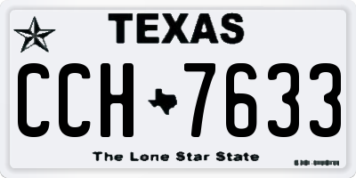 TX license plate CCH7633