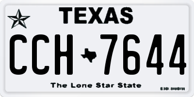 TX license plate CCH7644