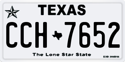 TX license plate CCH7652