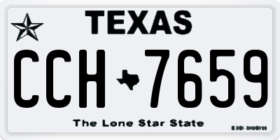 TX license plate CCH7659