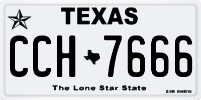 TX license plate CCH7666