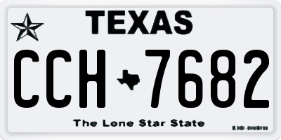 TX license plate CCH7682