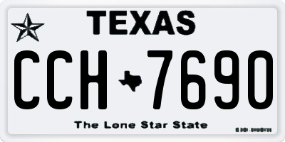TX license plate CCH7690