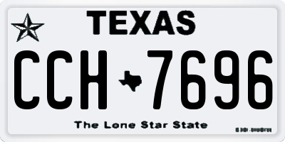 TX license plate CCH7696