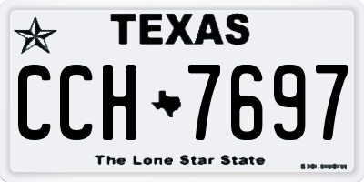 TX license plate CCH7697