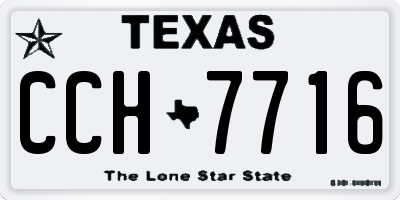 TX license plate CCH7716
