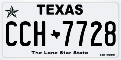 TX license plate CCH7728
