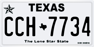 TX license plate CCH7734