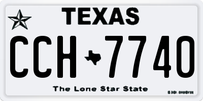 TX license plate CCH7740