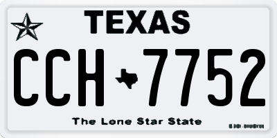 TX license plate CCH7752
