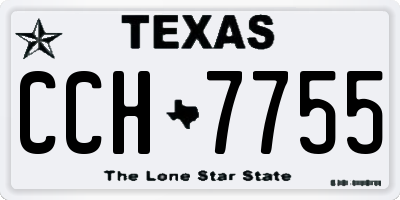 TX license plate CCH7755