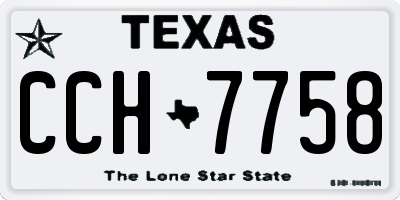 TX license plate CCH7758